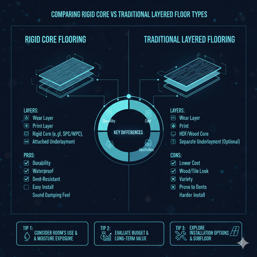 Traditional Layered Floor Types